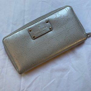Kate Spade Continental Wallet- Silver